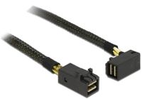 Delock Kabel Mini SAS HD SFF-8643 > MINI SAS HD SFF-8643 Angled 0,5 m Zwart
