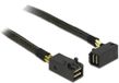 Delock Kabel Mini SAS HD SFF-8643 > MINI SAS HD SFF-8643 Angled 0,5 m Zwart