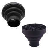 Opvouwbare diffusor van siliconen, draagbaar, universeel, voor het drogen van krullend haar met föhn, diameter bevestiging 4-5 cm