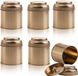 6 boîtes à thé avec un couvercle double hermétique, mini-contenants de rangement pour le thé, boîtes rondes pour le stockage de thé, café, sucre, feuilles de thé en vrac, bougies faites maison, capacité : 50 grammes