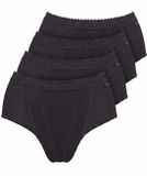 Sloggi 4-pack Control tai - Corrigerende slips - Zwart - Maat L