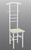 Haku Kledingrek met zitvlak | 50 x 46 x 119 cm | Grijs | MDF; Metaal