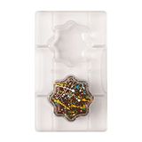 Decora 0050072 bakvorm voor chocolade bloem A/basis Ø 75 x 25 H mm 2 gaten