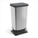 Rotho Paso Plus pedaalemmer - prullenbak - 40 ltr - BPA vrij - Zilver