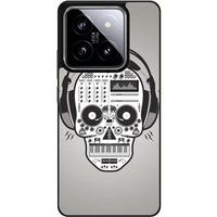 Xiaomi 14 Skull Versterkt hard hoesje - ontwerp skull music