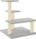 vidaXL Kattenmeubel met sisal krabpalen 61 cm lichtgrijs