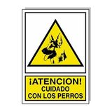 Wolfpack Bord Cuidado Con Los Perros [Spaans], 30 x 21 cm