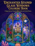 Enchanted Stained Glass Windows Coloring Book