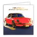 Afie 22078 kaart met envelop, vierkant, 15 x 15 cm, gelukkig jaar, auto, rood en goud, glanzend, auto, sport, mechanisch, Duits, racen, GT1, LMP2, heren, jongens, mannen, geproduceerd in Frankrijk