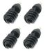 4 stuks UV-spiraallampen, zwart, 28 W, voor disco, party, neonlicht