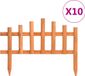 Bordures de jardin 10 pièces 4,4 m bois de pin