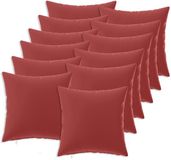 vidaXL Kussensloop Wijnrood 45 x 45 cm Polyester 12 stuks