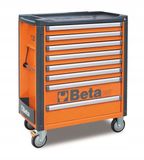 BETA POLSKA Sp.z o.o. Gereedschapswagen met 8 laden, staal, oranje