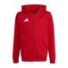adidas Entrada26 Full Zip Hoodie Kids Sweatshirt, team power red 2/white, 7-8 Years