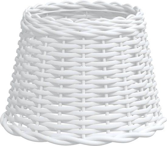 vidaXL Lampenkap Ø30x20 cm Rotan Wit