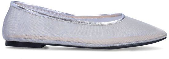 Sacha - Dames - Zilveren mesh ballerina's - Maat 40