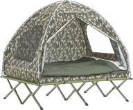 Merkloos 4-in-1 Tent met Campingbed, Luchtmatras en Slaapzak voor 2 Personen