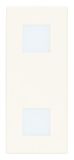 Vimar 30388.B Line dubbele signaallamp met neutrale diffusers, wit, levering zonder signaaleenheid