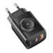Toocki Chargeur GaN 3-en-1 TCT20-21EU - USB-C/USB-A - Noir