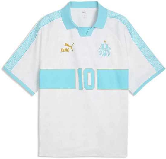 Puma Olympique Marseille King Retro T-shirt Korte Mouwen Wit S Man
