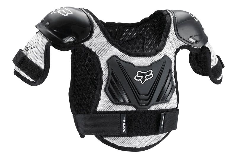 Fox W1 Titaan Roost ProFrame Borstplaat - Zwart/Zilver - Kinderen