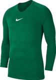 Nike Park Dry First Layer Longsleeve Thermoshirt - Maat S - Mannen - groen/wit