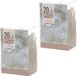 Merkloos Kerstverlichting - 8x - lichtsnoer - 20 led lampjes - helder wit - 2 meter - batterij