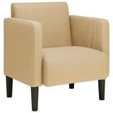 VidaXL Fauteuil met armleuningen 54 cm corduroy stof grijsgroen
