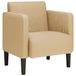 VidaXL Fauteuil met armleuningen 54 cm corduroy stof grijsgroen