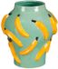 Mica Decorations Moza Vaas - H30 x Ø27 cm - Keramiek - Groen, Geel