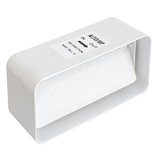 La Ventilazione De ventilatie cvl126b-koppeling van ABS met smoorklep terugslagklep, 120 x 60 mm.