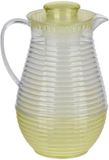 Alpina Waterkan/sapkan met ijsblokjes reservoir - 2 liter - kunststof - geel - 25 cm