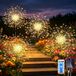 Joycome Vuurwerklampen op zonne-energie, 4 x 120 leds, warm wit