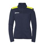 Kempa Dames Trainingsjack Emotion 27 Poly Marine/Fluo Gelb