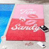 Turner Bianca Sassy B Fine and Sandy Katoenen Strandlaken 76x160cm Roze
