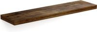 Casaria Wandplank Zwevend - 90 cm - Donker Eiken