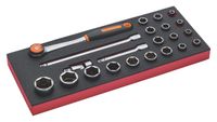 Bahco Foaminlay Fit&Go 1/3 met doppen en toebehoren 1/2" - 22-delig - FF1E2203