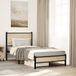 vidaXL Cadre de lit Métal Chêne Sonoma 80x200 cm