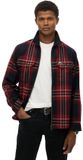 Superdry Wollen Mix Miller Zip Overshirt Heren Lange Mouwen Shirts XXL
