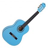 Gear4music Deluxe Junior 1/2 Classical Guitar, Light Blue