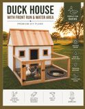 Duck House With Front Run & Water Area DIY Plans