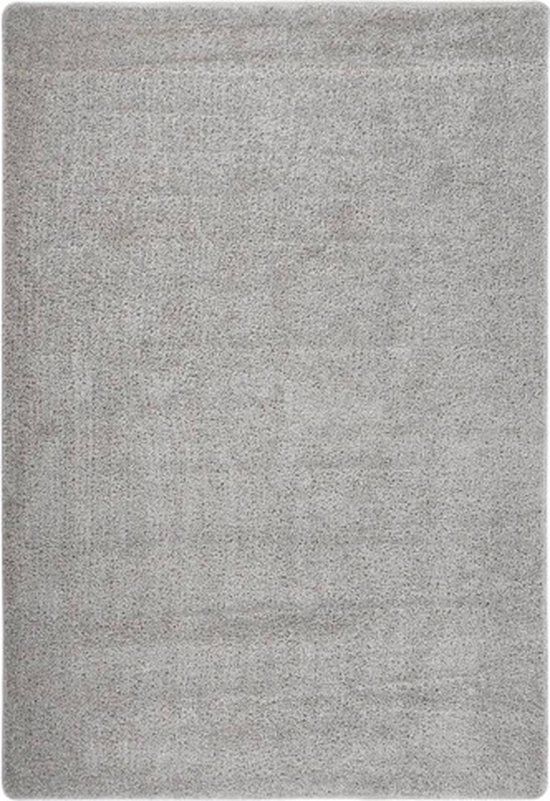 vidaXL Vloerkleed Shaggy Anti-slip Lichtgrijs 120x170 cm