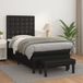 Maison Exclusive - Sommier à lattes de lit avec matelas noir 90x200 cm similicuir