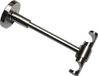 Gardinia® Universele plafondsteun, open, voor diameter 16 mm, RVS look, 13,5 cm, metaal
