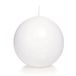 Trend Candles Bougeoir lisse - blanc - 7 cm - 16 heures de combustion - bougies rondes