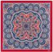 Roeckl sjaal Fine Paisley 53x53 Red / Navy veelkleurig