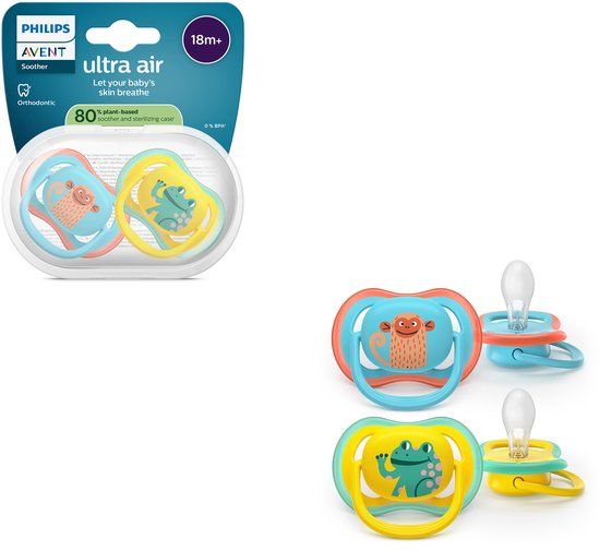 Avent Philips Avent Ultra Air Fopspeen Kikker Aap 18M+