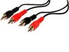 PremiumCord Cinch-kabel 2 m, 2x RCA stekker naar 2x RCA RCA-stekker, audio video verbindingskabel, stereo, voor tv, mobiele telefoons, MP3, HiFi, kleur zwart