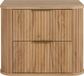 3xE living Meuble de salle de bain suspendu sous lavabo 60 cm, Artisanat en chêne avec poignée dorée, 60 x 41,5 x 51,7 cm