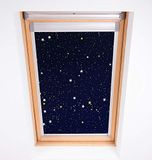 Bloc Jalousien Skylight Verduisterend Blind, Polyester, Marineblauw, 102, Night Sky